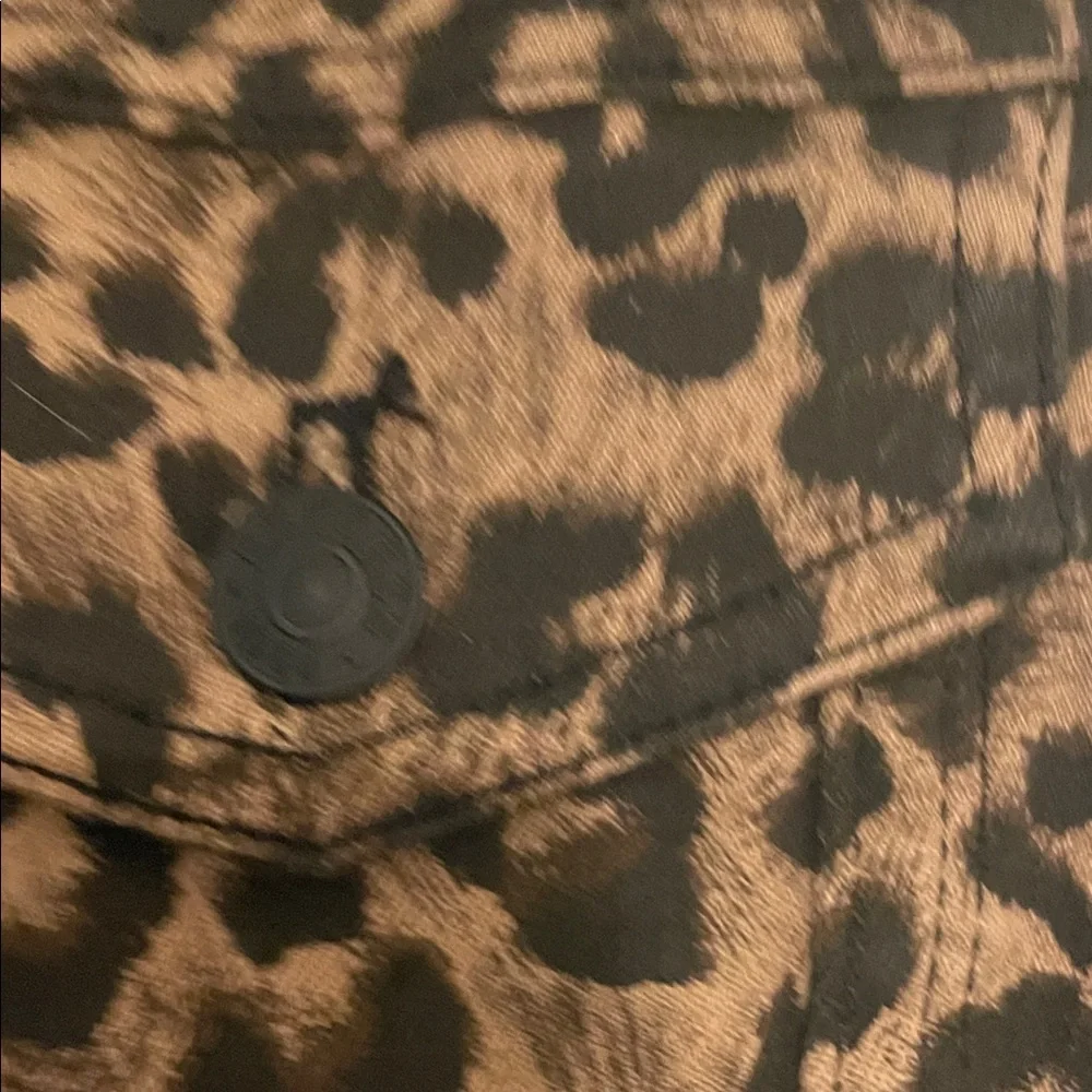 Express Animal Print Jean Jacket - Picture 4 of 5